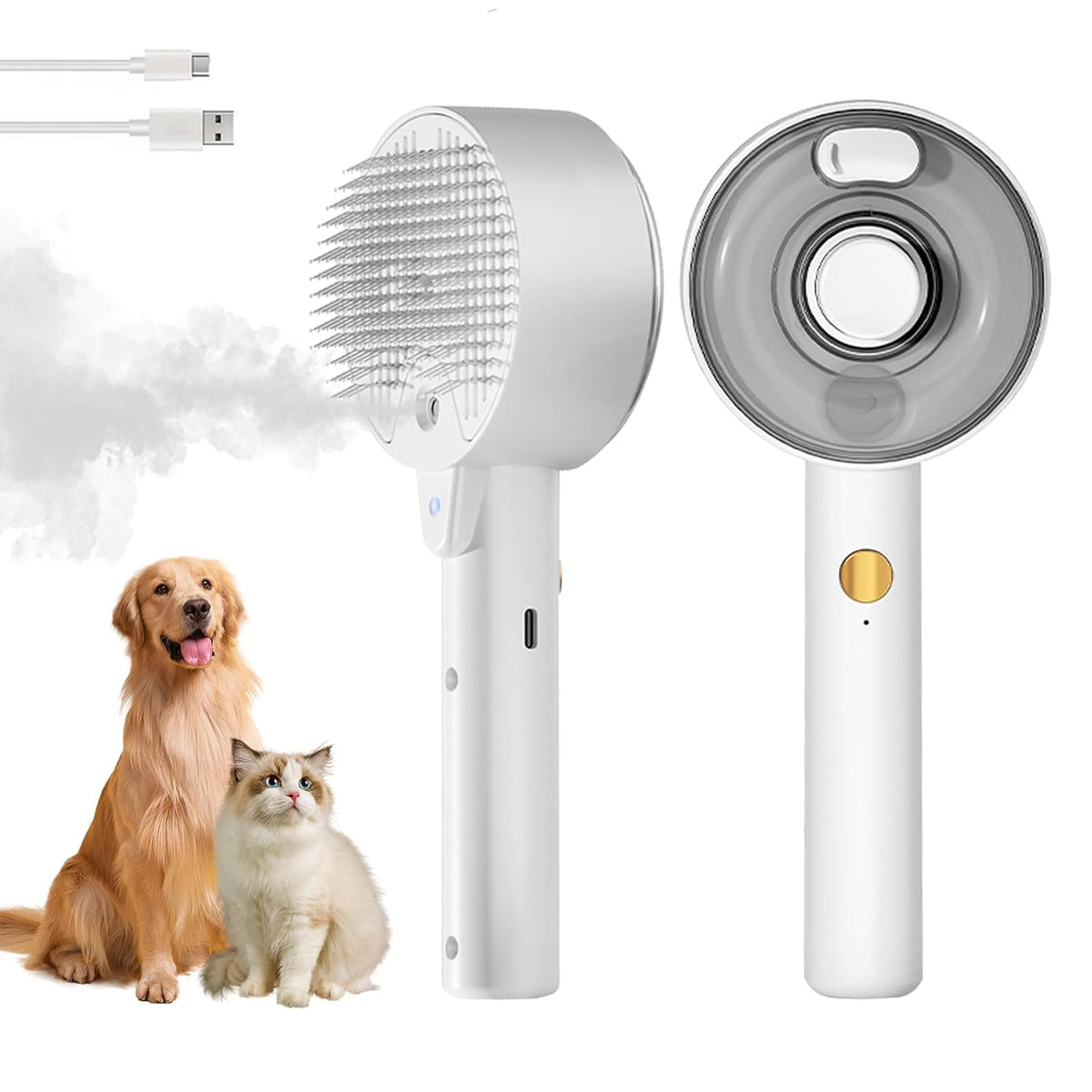 Cat Steam Brush For Shedding Spritz