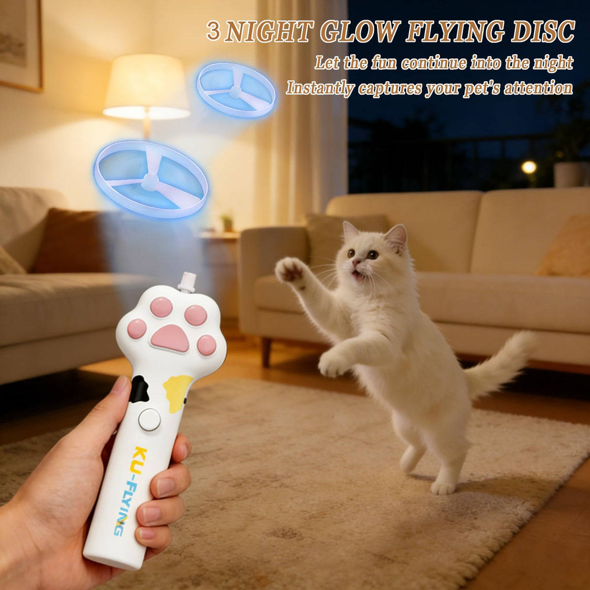 Cat Fetch Toy LauncherFlying Disc Launcher Toy