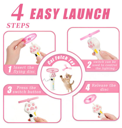 Cat Fetch Toy LauncherFlying Disc Launcher Toy